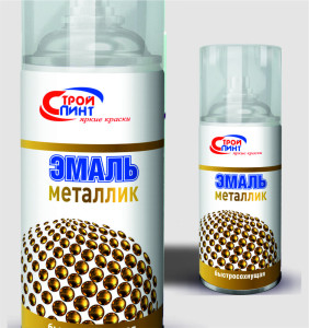 эмаль аэрозольная металлизированная Стрйопинт